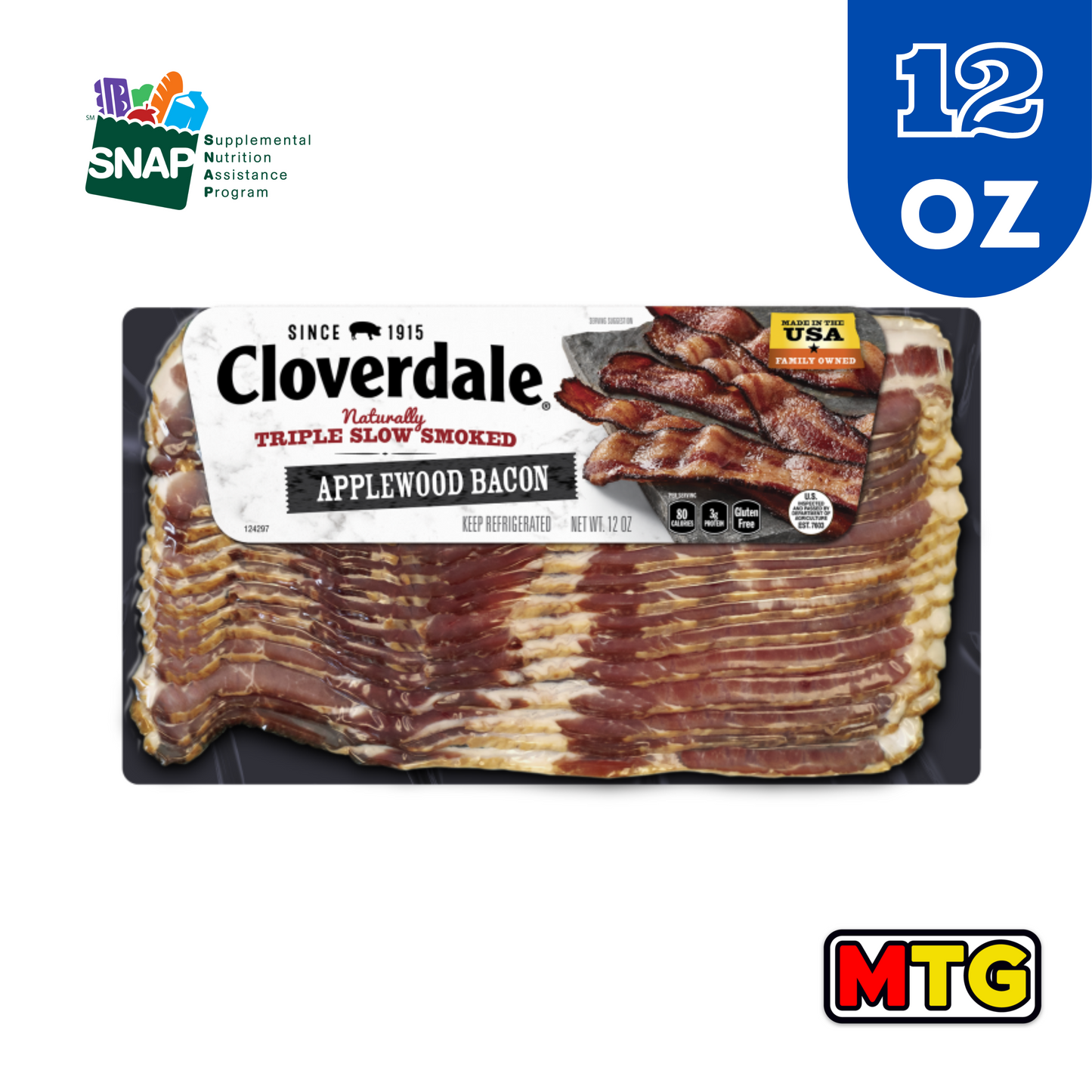 Cloverdale - Triple Smoke Bacon 12oz