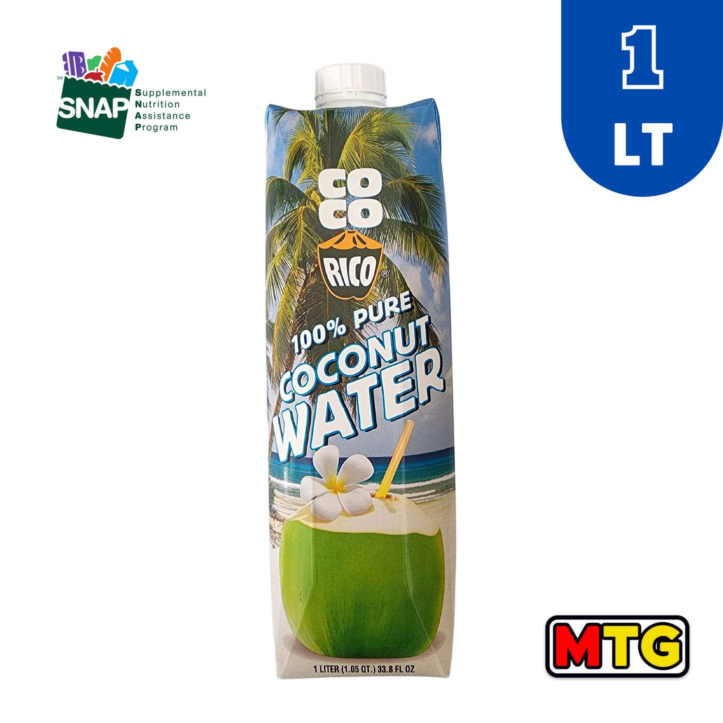 Agua de Coco 100% - Coco Rico 1Lt