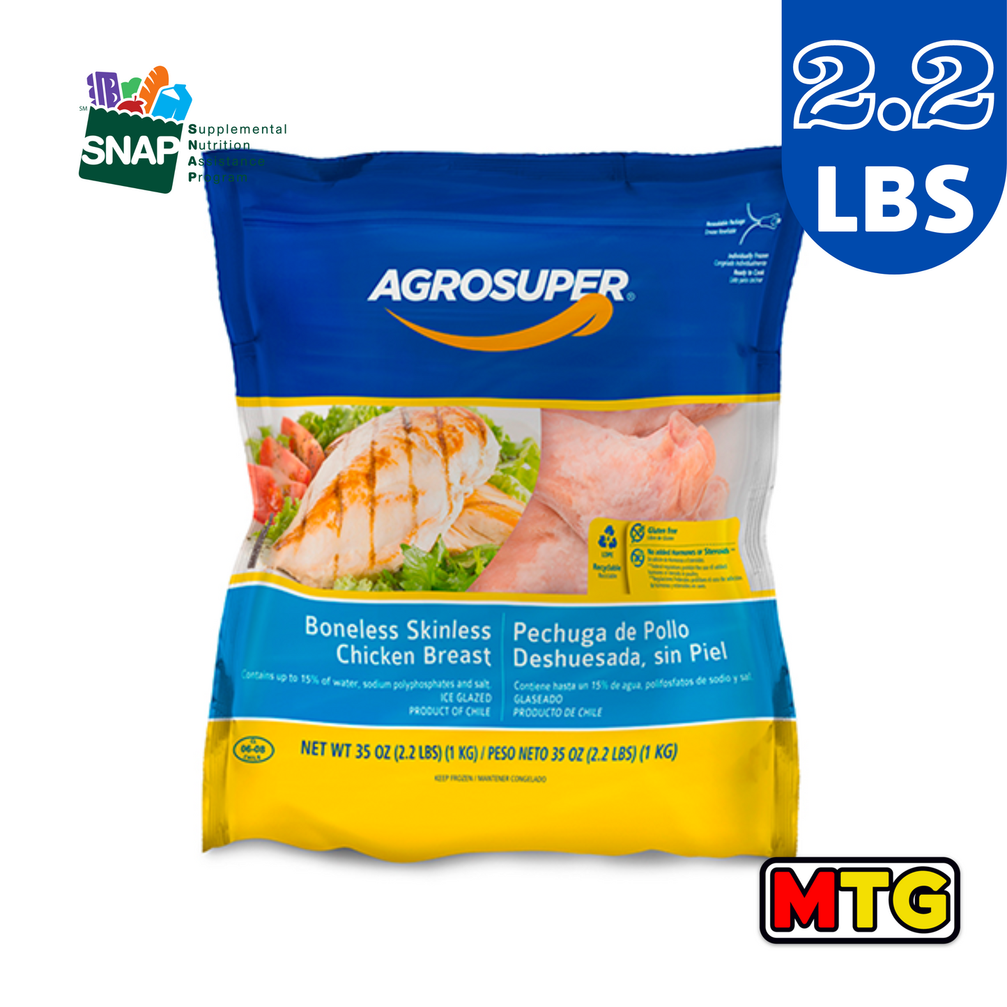 AgroSuper - Pechuga Deshuesada 2.2Lbs