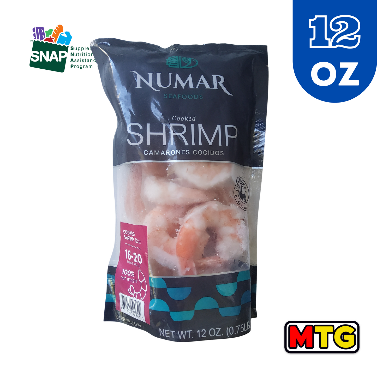 Numar - Camarones Cocidos 16-20 12oz