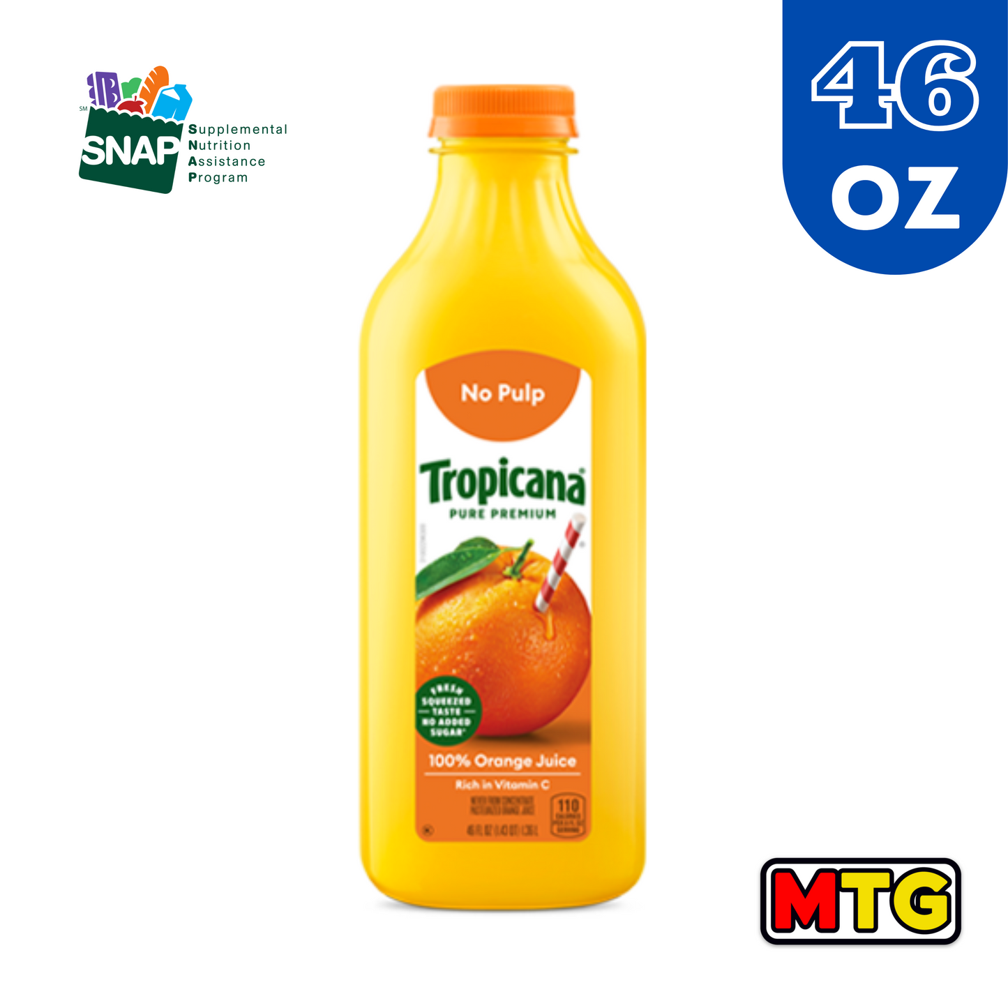 Jugo Tropicana - China Sin Pulpa 46oz (100% Jugo)