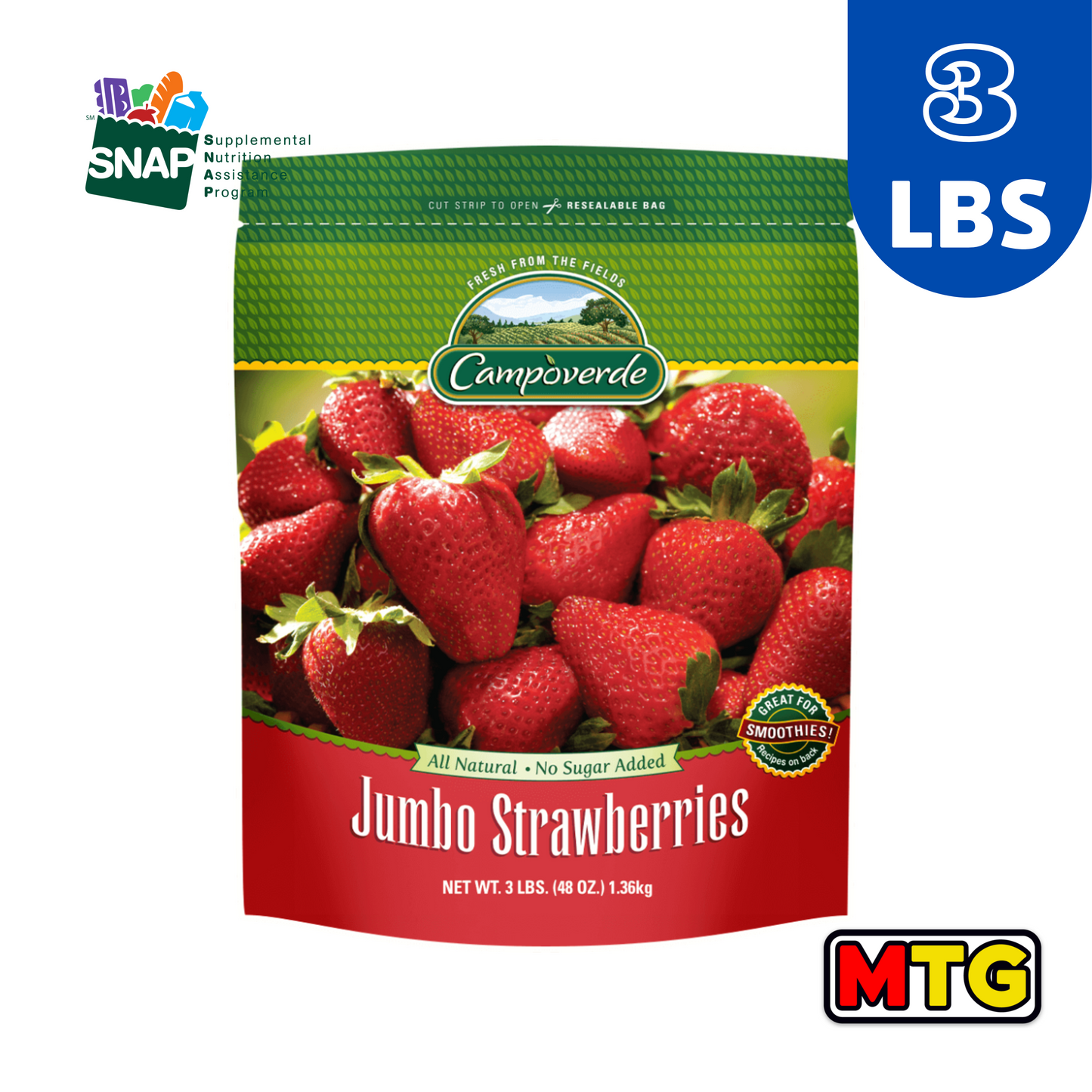 Campo Verde - Jumbo Strawberries 3Lbs