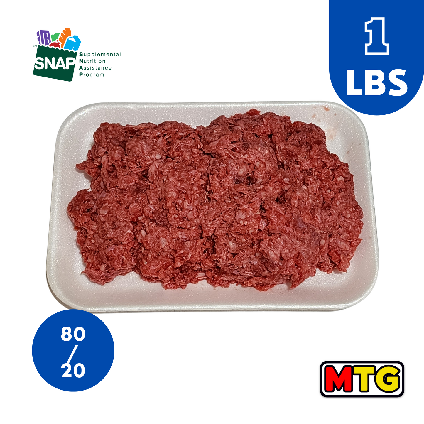 Carne Molida 80/20 Congelada 1Lb