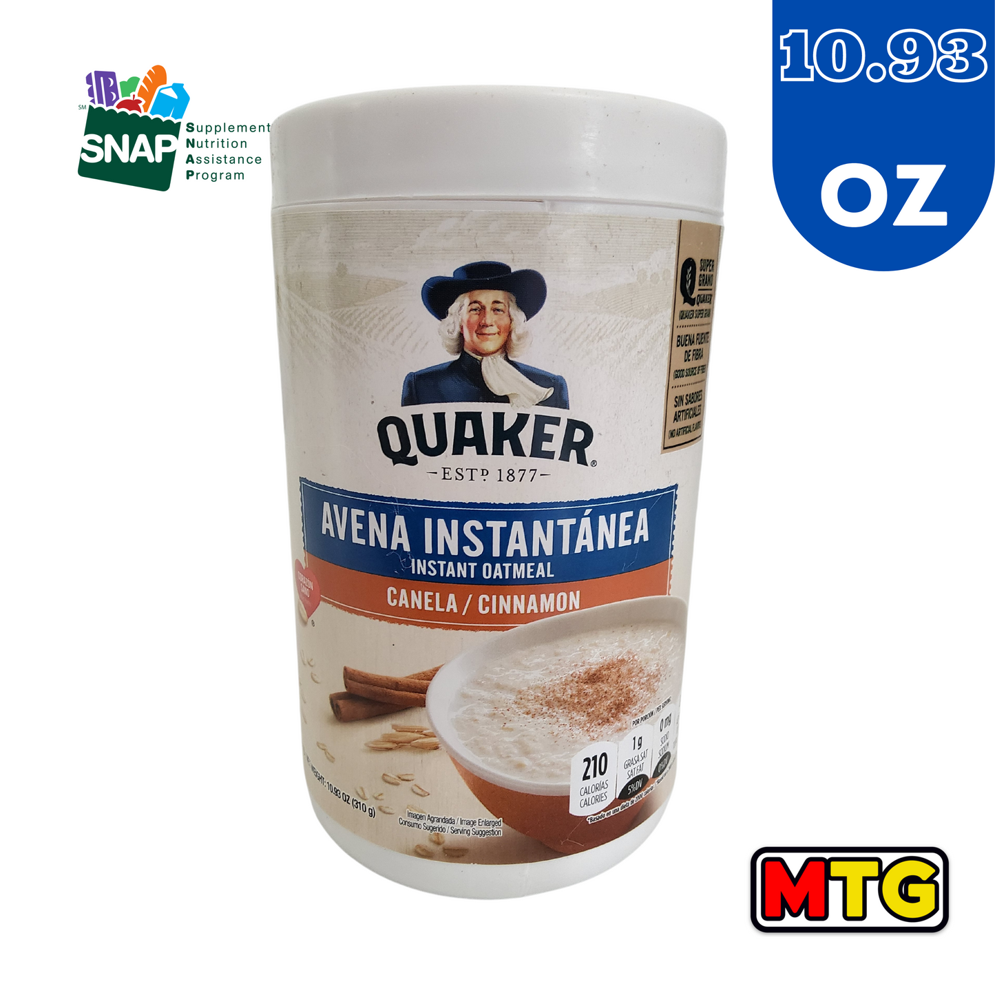 Avena Instantanea con Canela - Quaker 10.93oz