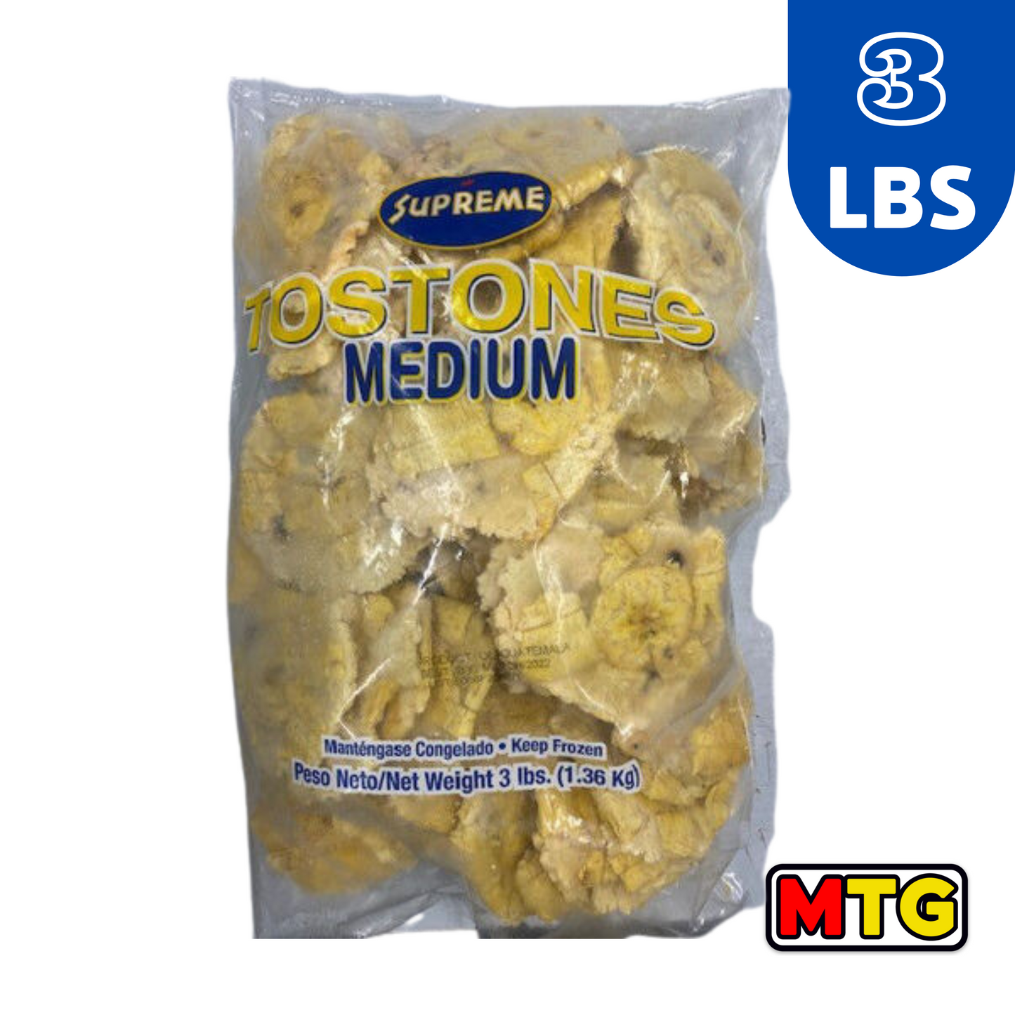 Tostones Congelados - Supreme 3Lbs