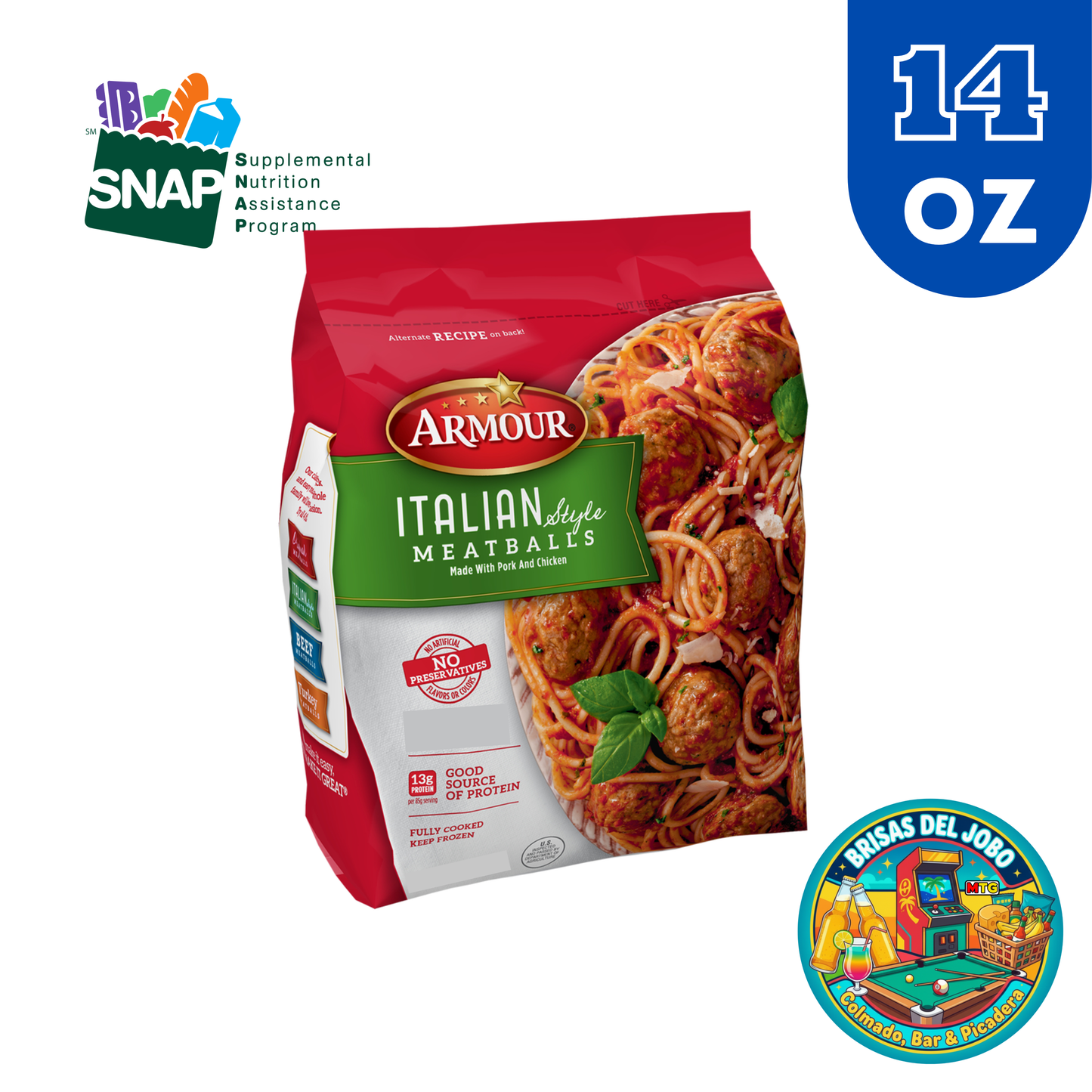 Armour - Meat Balls Italian Style 14oz