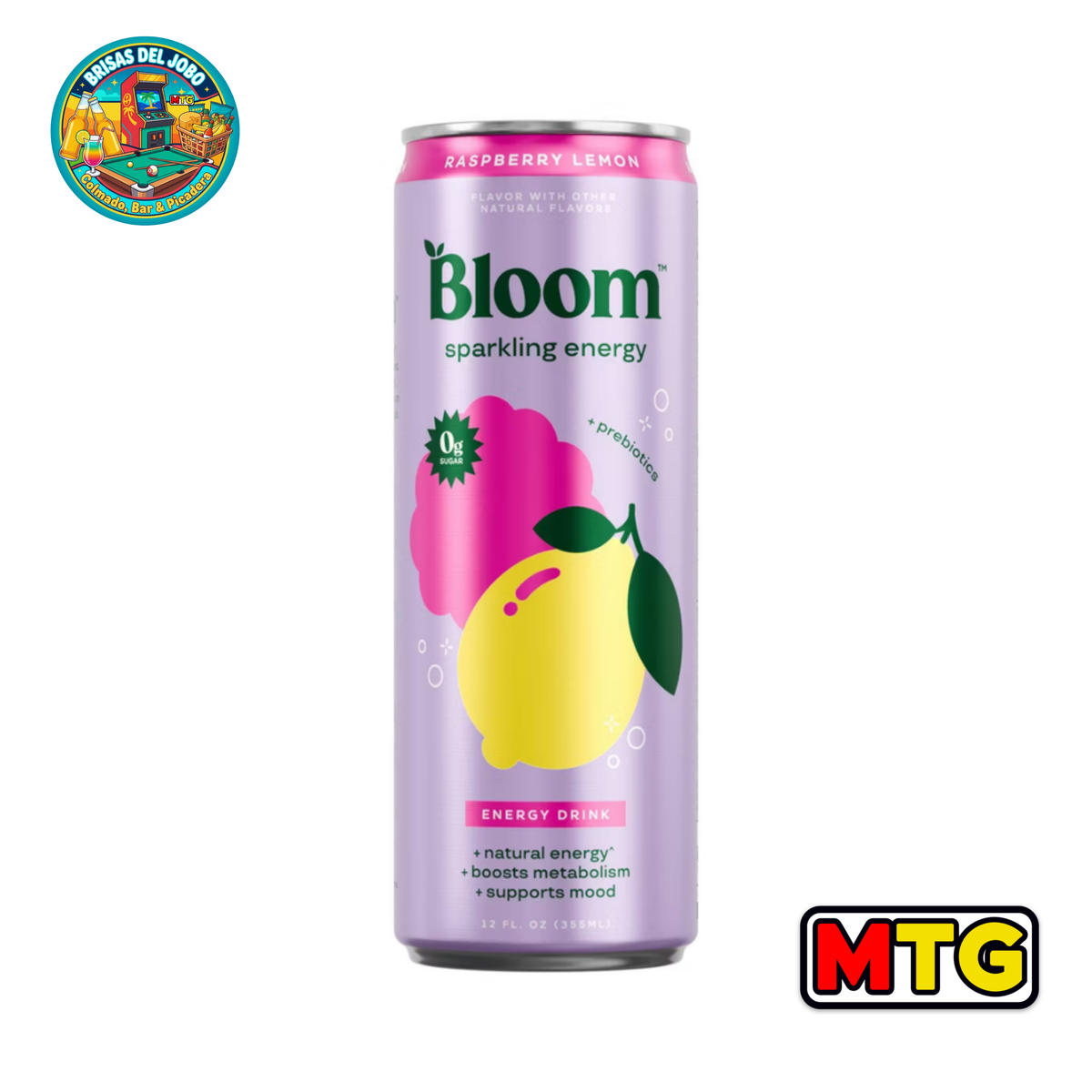 Bloom Sparkling Energy - Raspberry Lemon 12oz