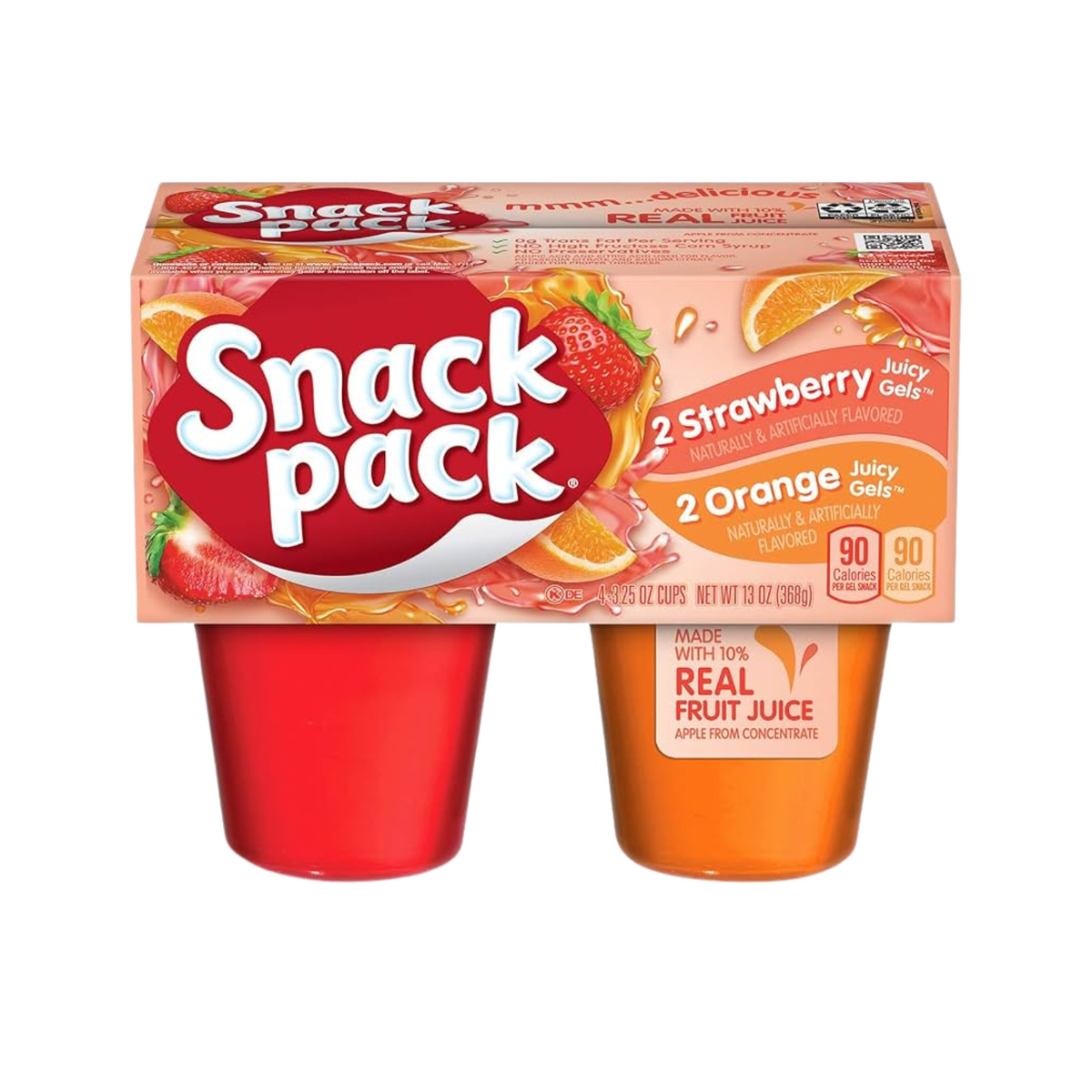 Snack Pack - Fresa y China 3.25oz (4 Pack)