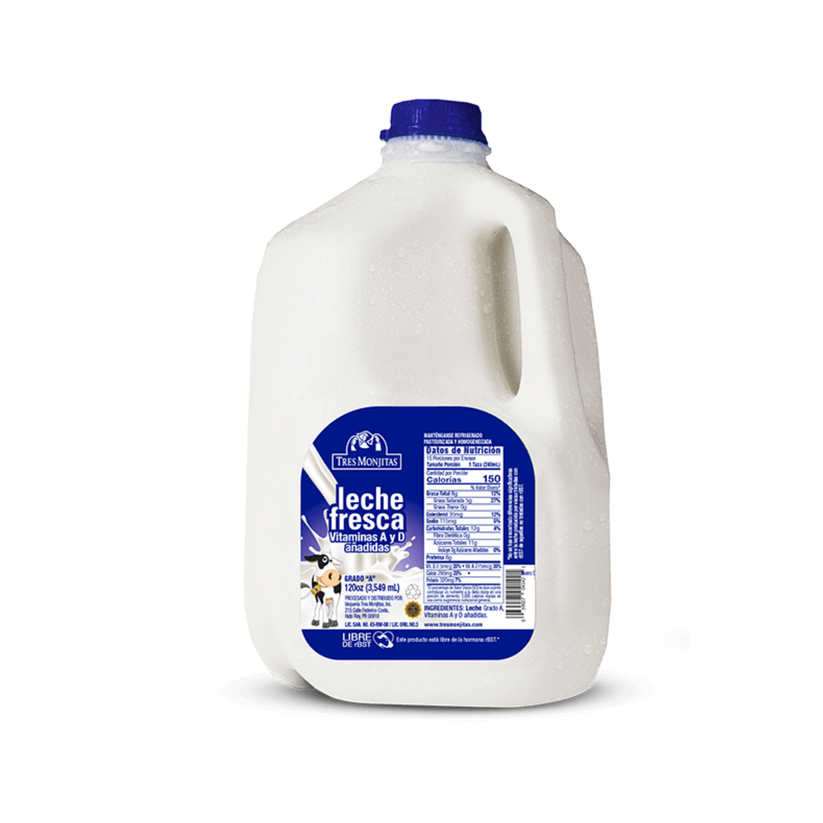 Leche Fresca - Tres Monjitas (Galón)