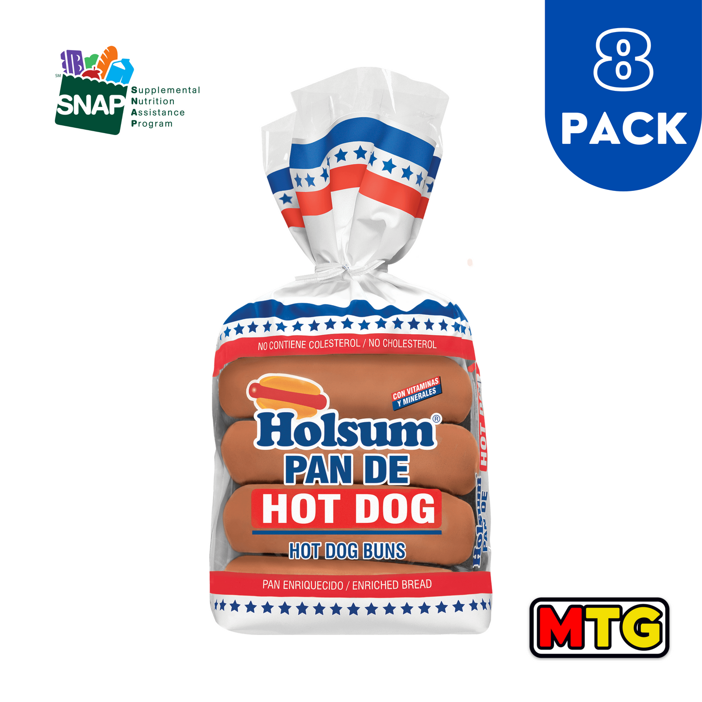 Pan Holsum - Hot Dog (8 Pack)