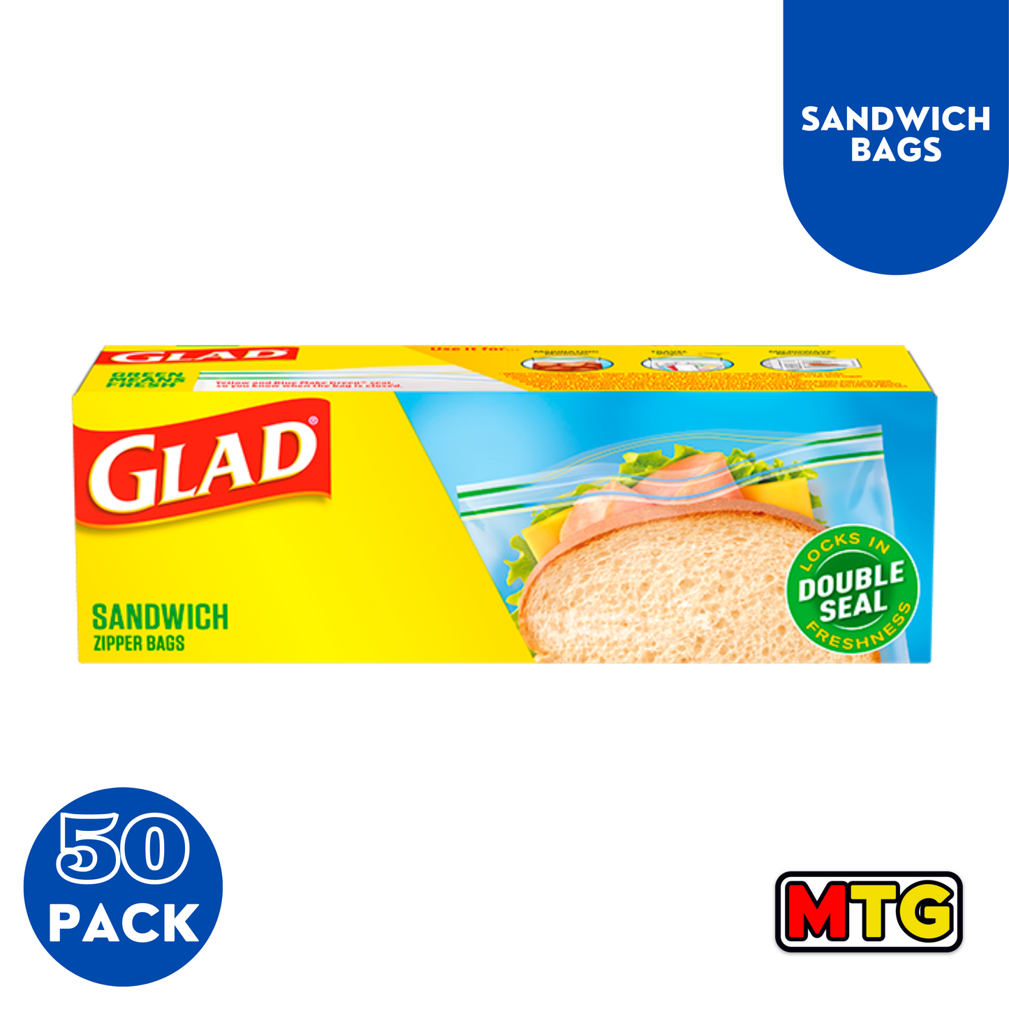 Glad - Sandwich Bag (50 Bolsas)