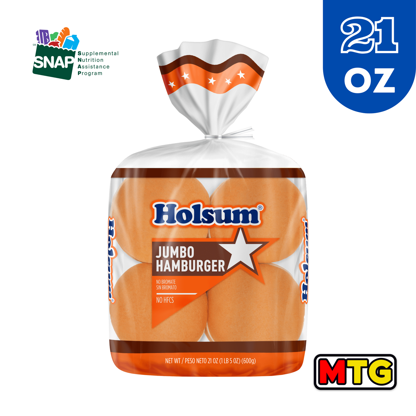 Pan Holsum - Hamburger Jumbo 21oz