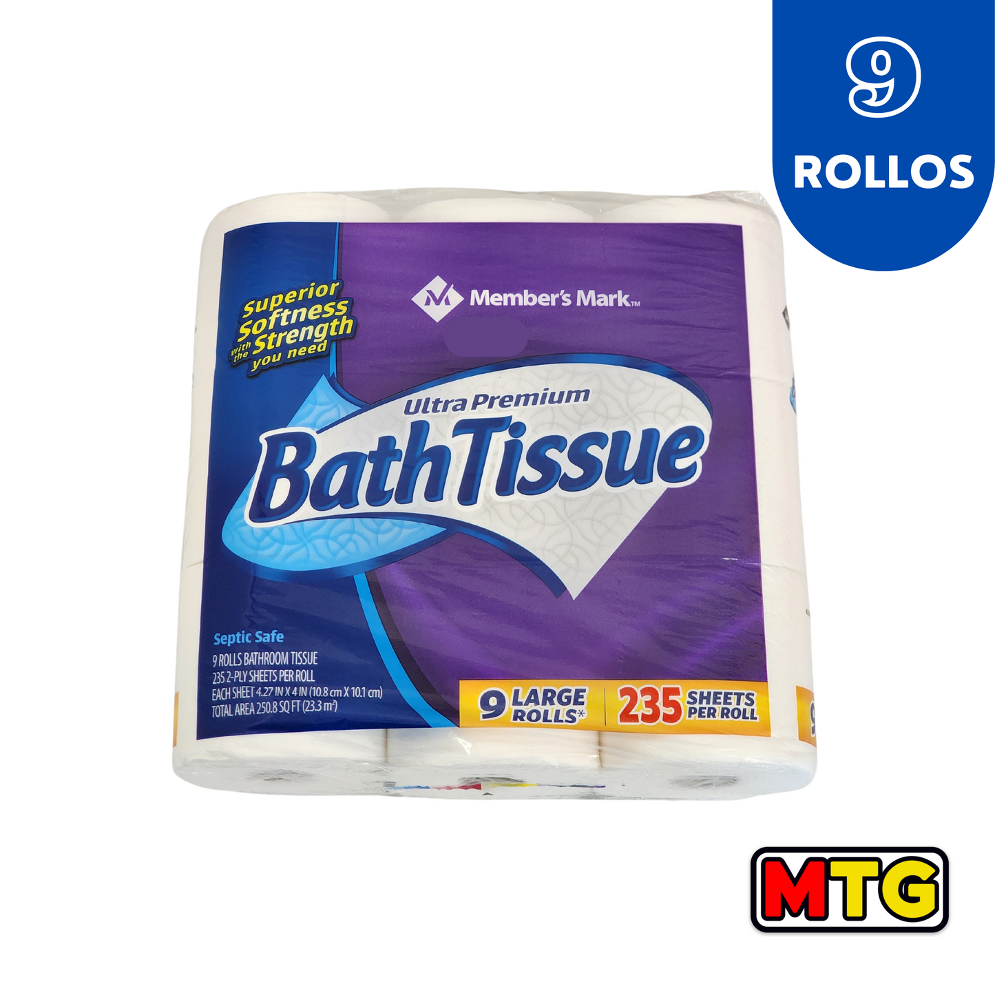 Papel de Baño - MM (9 Rollos)