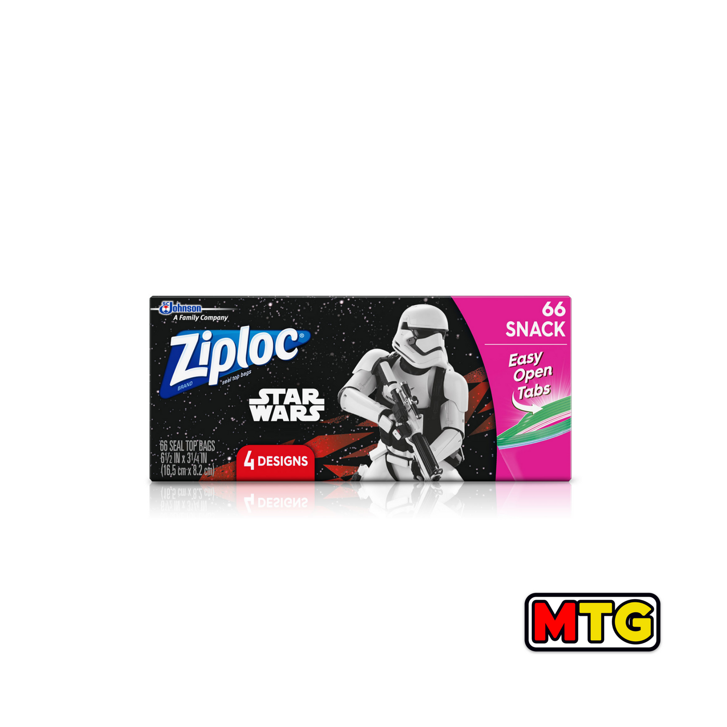 Ziploc Star Wars - Bolsa de Snack (4 Diseños y 66 Bolsas)