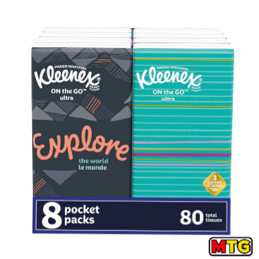 Kleenex - On The Go (8 Pack de 10)