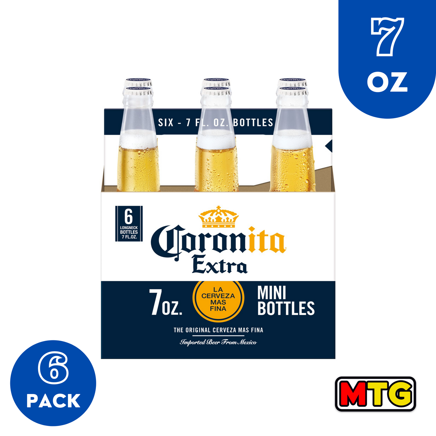 Cerveza Coronita Extra - Botella 7oz (6 Pack)