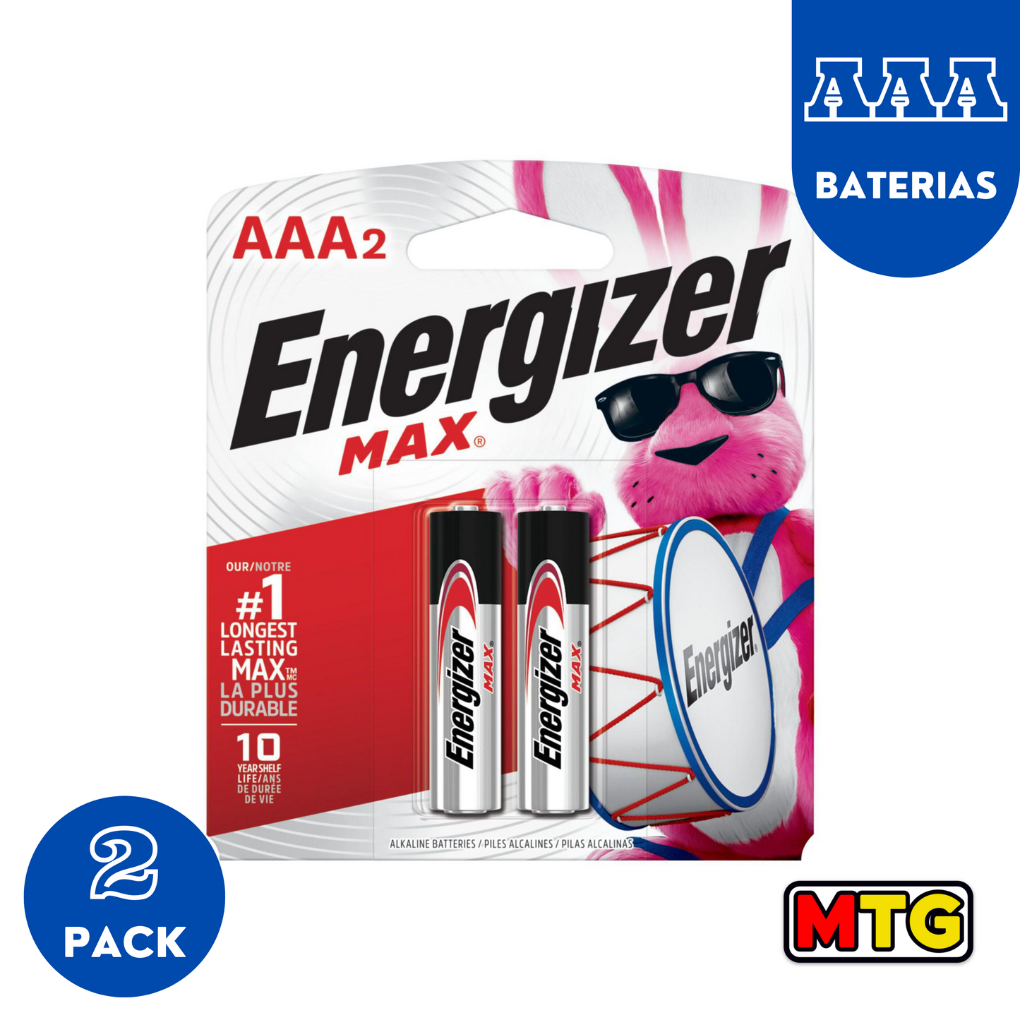 Energizer Max - Baterias AAA (Pqte 2)