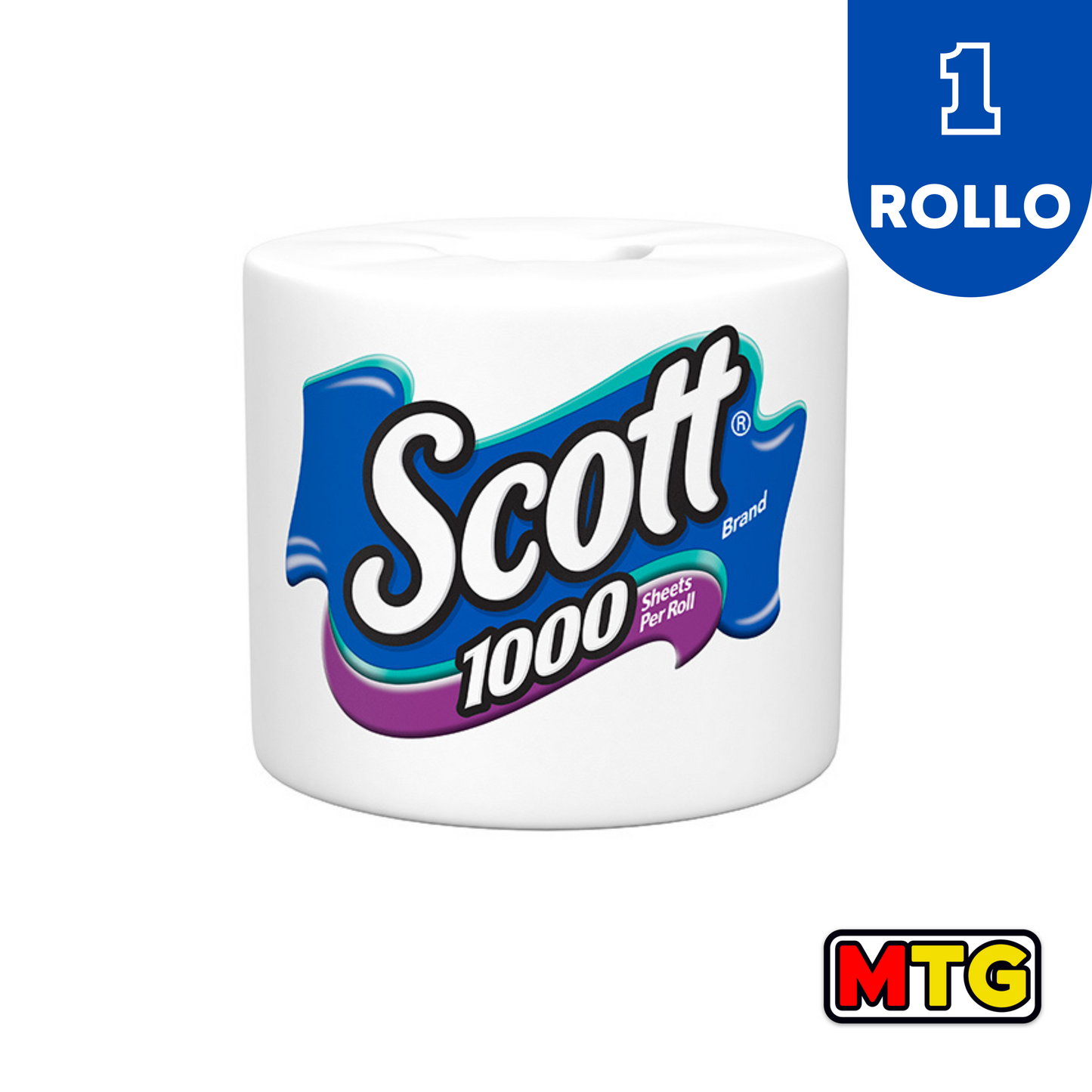 Papel de Baño Scott - 1000 Hojas (1 Rollo)