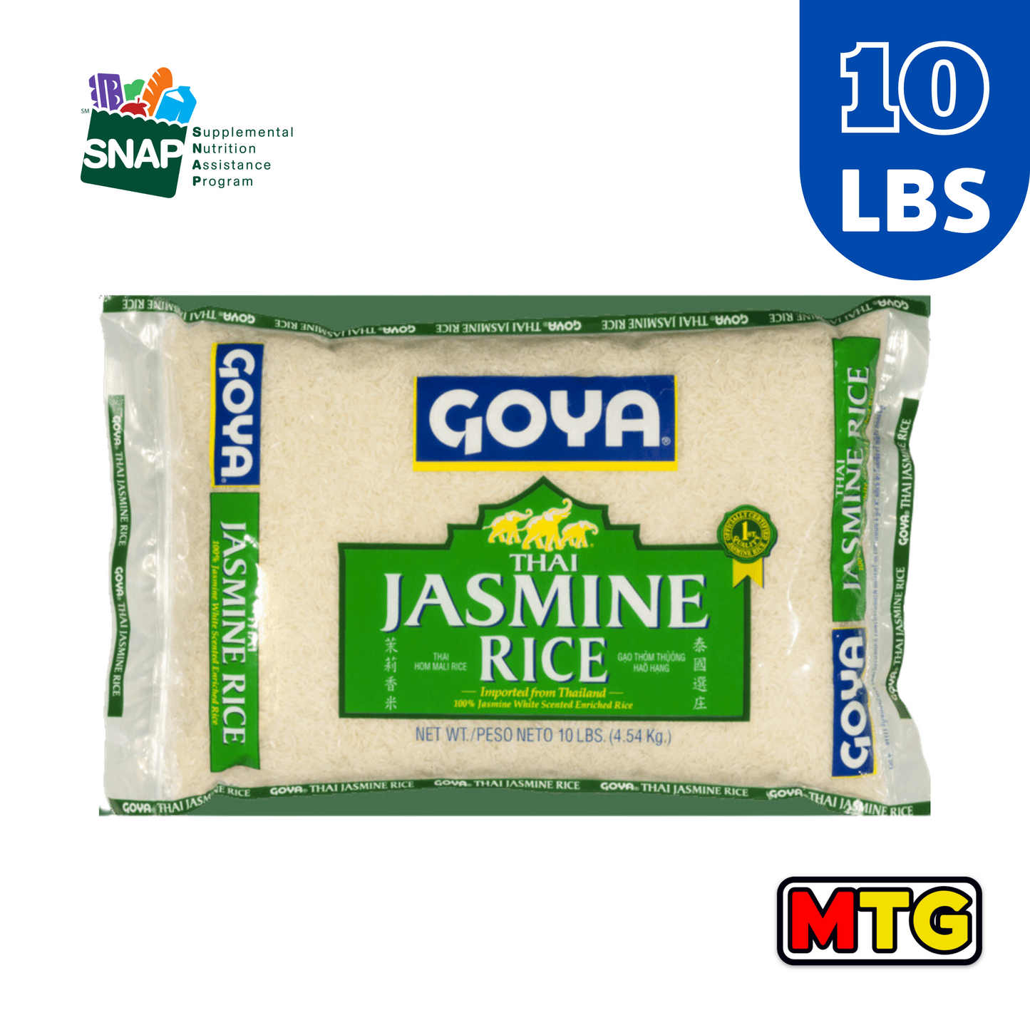 Arroz Goya - Jasmine 10Lbs