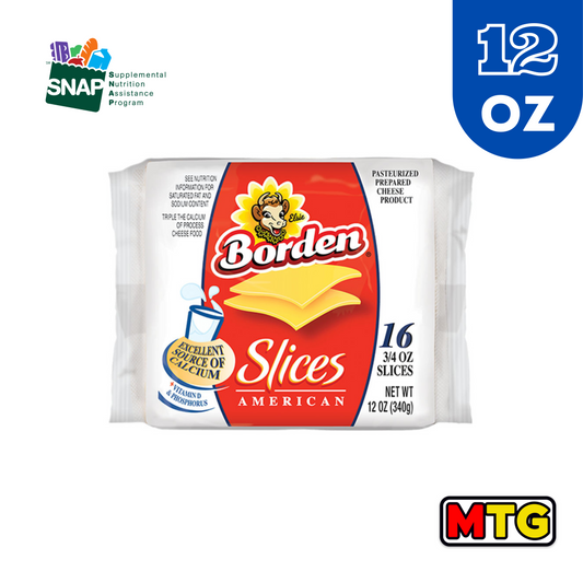Queso Borden - Americano 12oz (16 Slices)