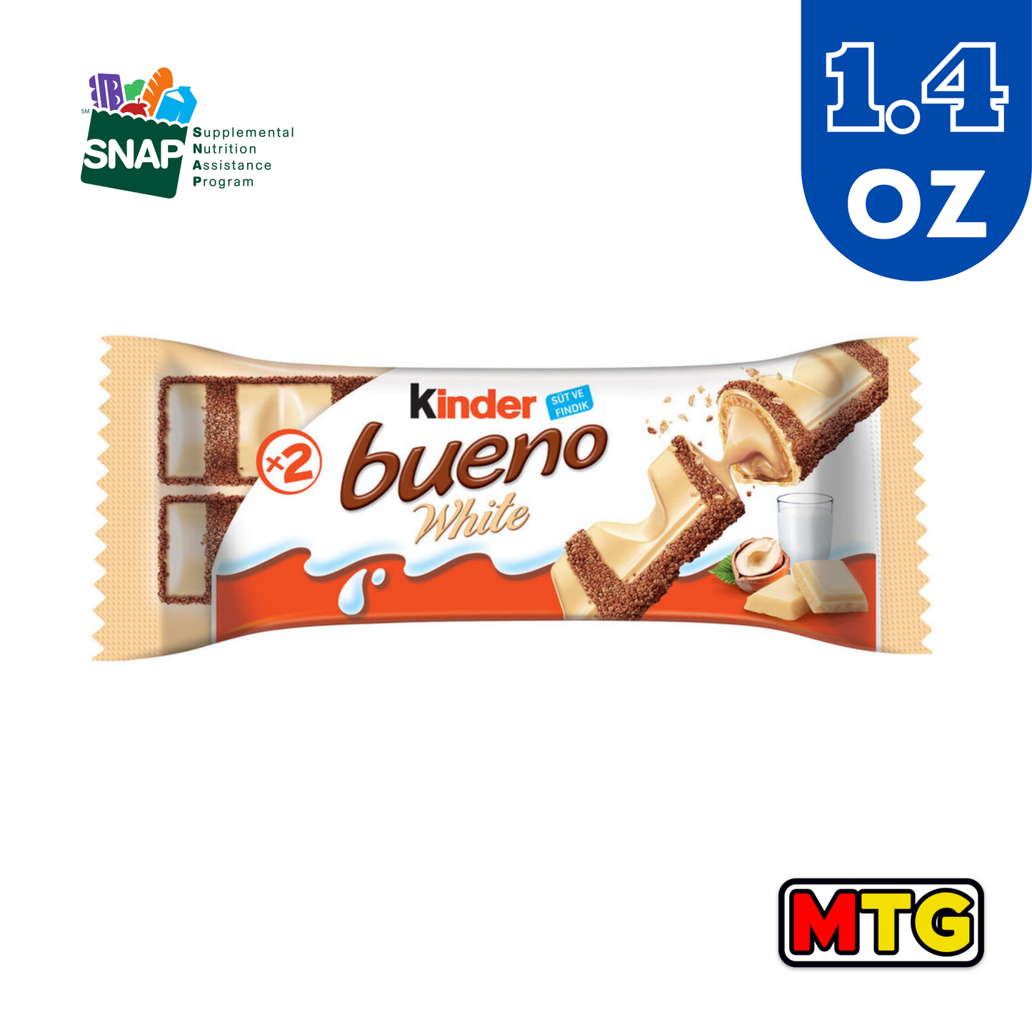 Chocolate Kinder Bueno - White 1.4oz