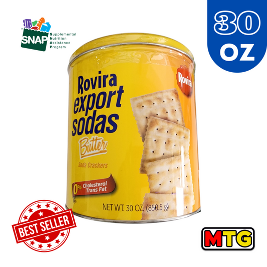 Galletas Rovira Export Sodas Butter 30oz (Lata)