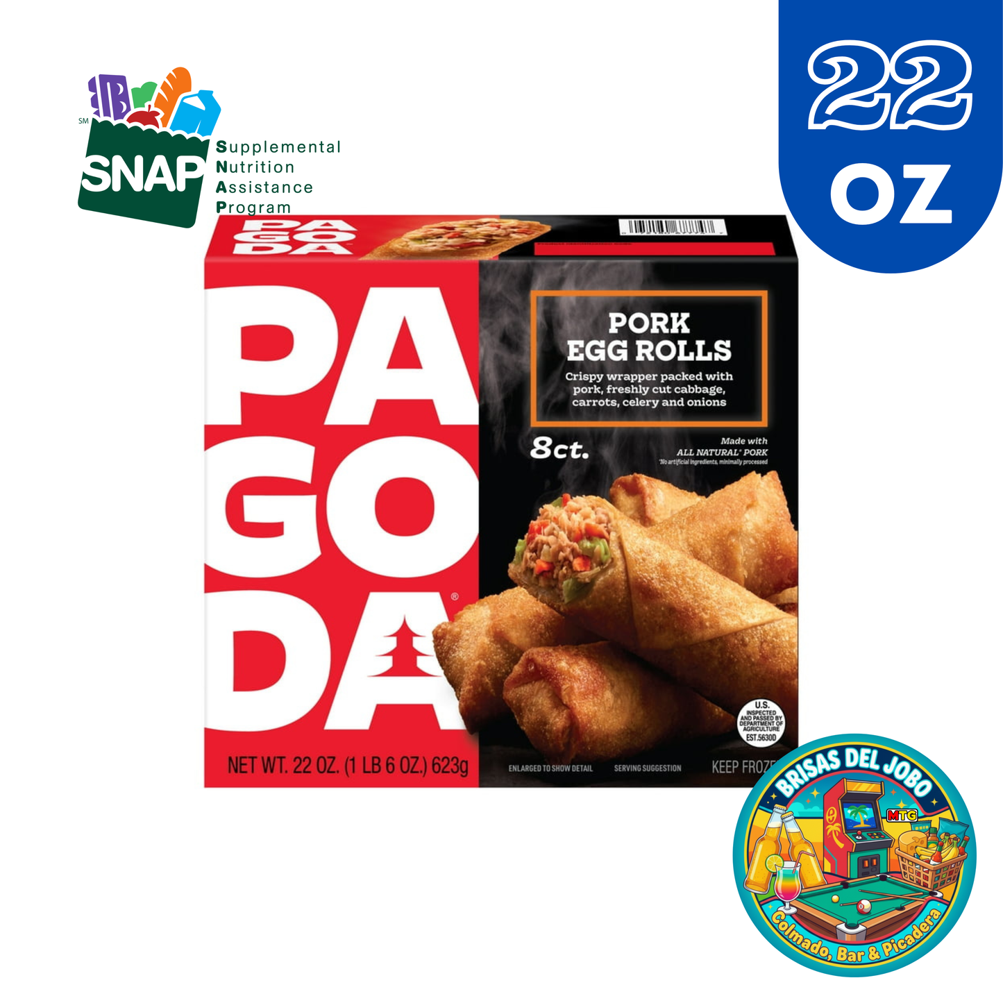 Pagoda - Pork Egg Roll 22oz