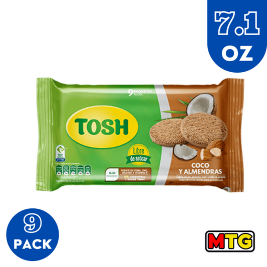 Galletas Tosh - Coco y Almendra 7.1oz (Sugar Free)