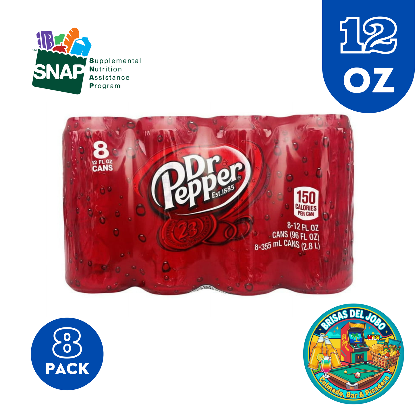 Refresco - Dr Pepper 12oz (8 Pack)