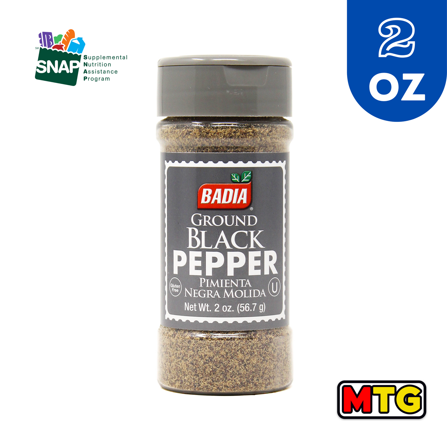 Badia - Pimienta Negra Molida 2oz