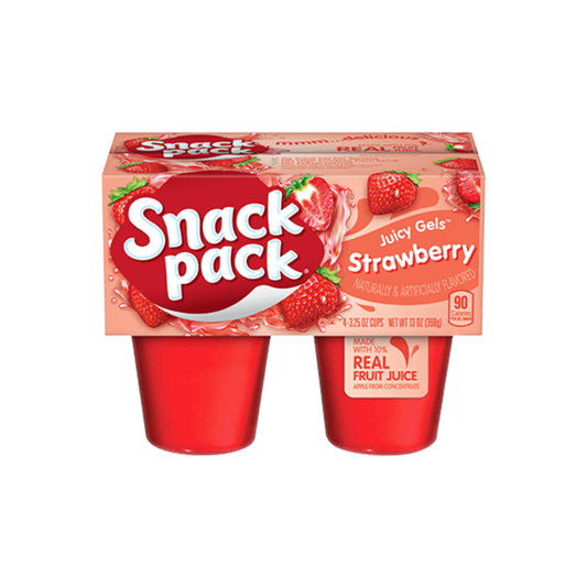 Snack Pack - Fresa 3.25oz (4 Pack)