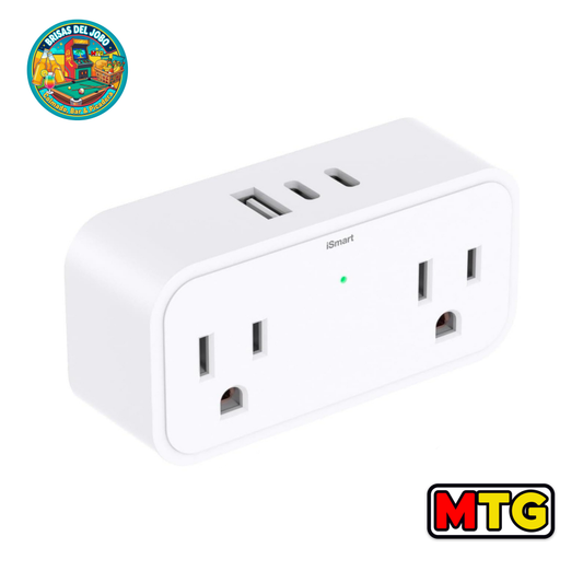 Multi Plug 4 Outlets, 2 Tipo C, 1 USB