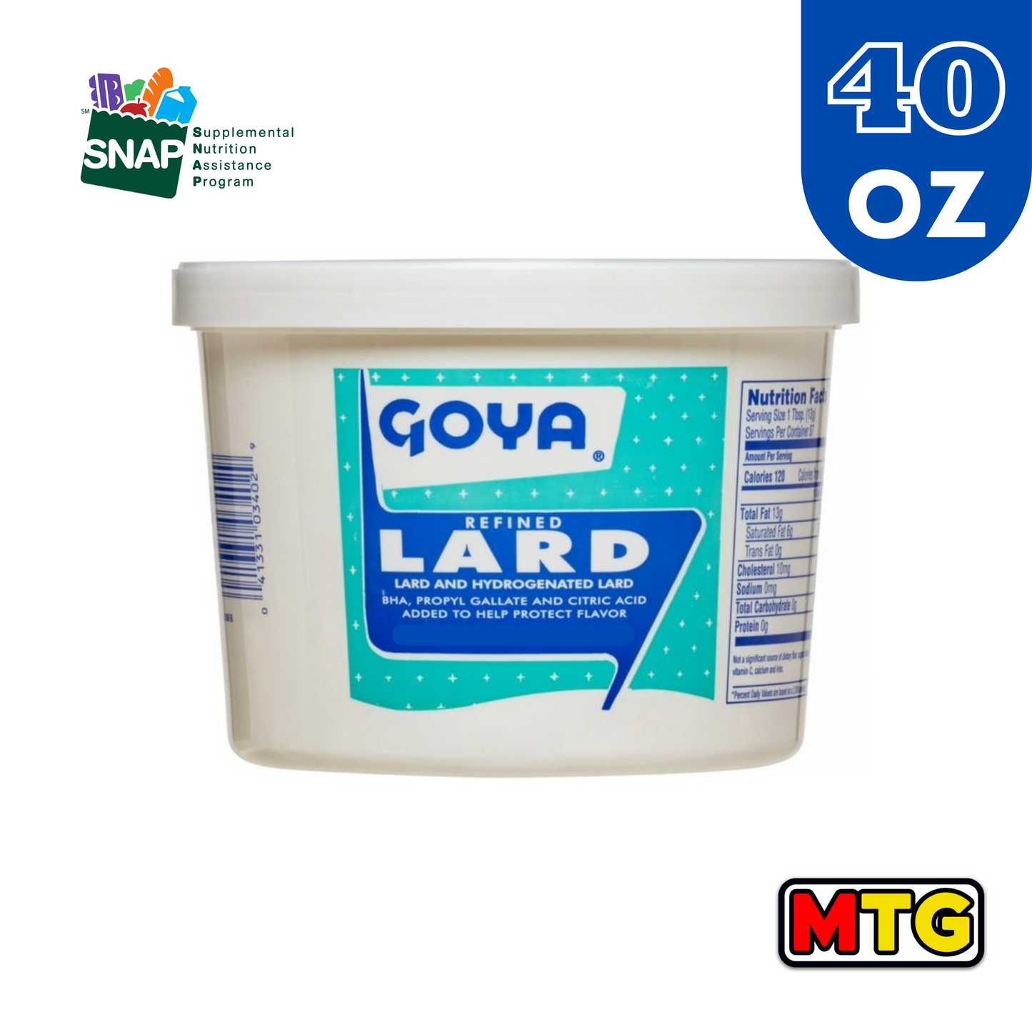 Goya - Manteca 40oz
