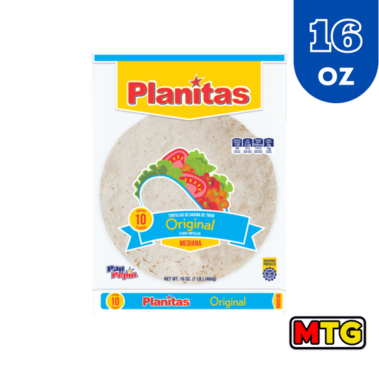 Pan Pepin - Planitas Original Medianas 16oz (Empaque de 10 Plantillas)