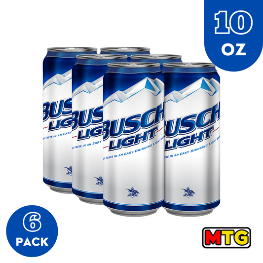Cerveza Busch Light - Lata 10oz (6 Pack)