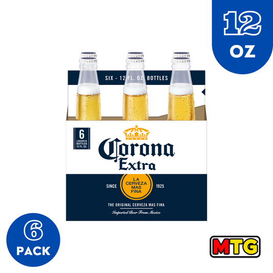 Cerveza Corona Extra - Botella 12oz (6 Pack)