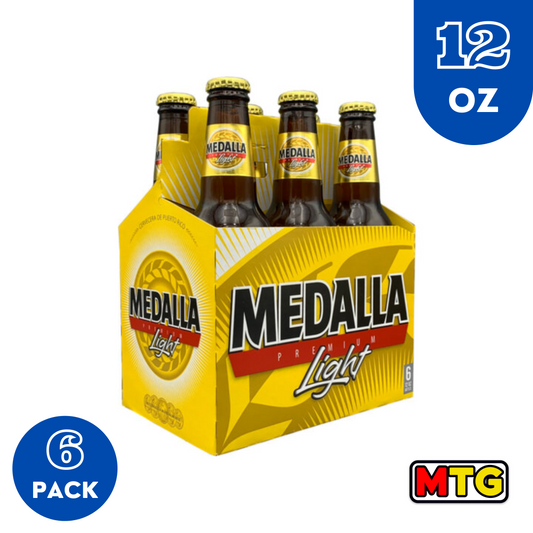 Cerveza Medalla Light - Botella 12oz (6 Pack)
