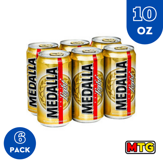 Cerveza Medalla Light - Lata 10oz (6 Pack)