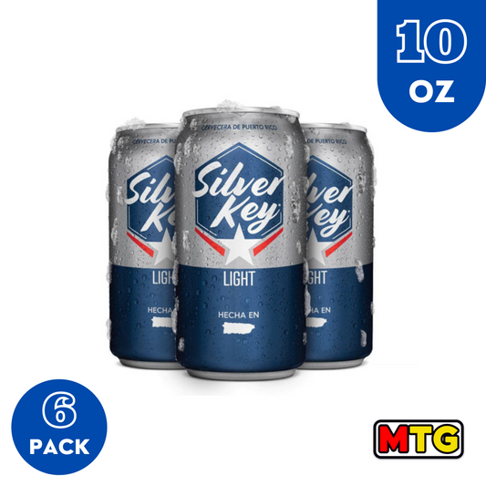 Cerveza Silver Key Light - Lata 10oz (6 Pack)