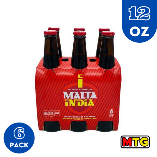 Refresco Malta India - Botella 12oz (6 Pack)