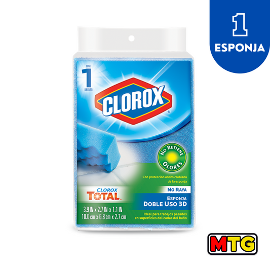 Clorox Esponja Doble Uso 3D (1 Esponja)