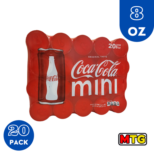 Refresco Coca Cola - Mini 8oz (Caja 20 latas)