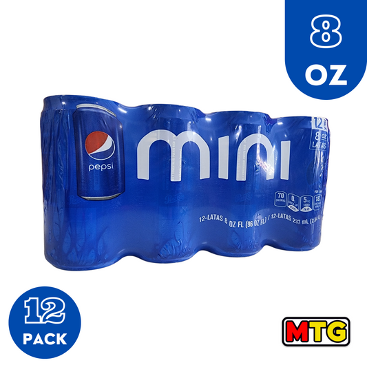 Refresco Pepsi - Mini 8oz (Caja 12 latas)